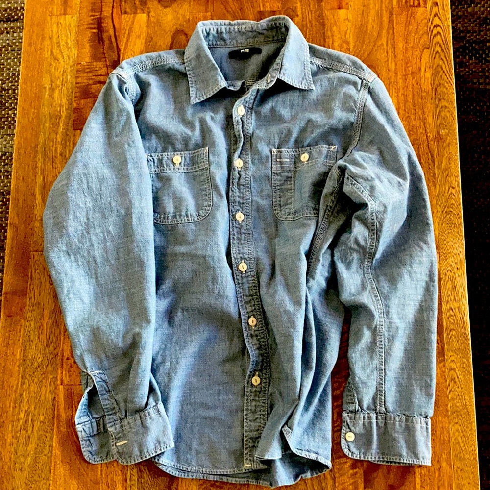 Uniqlo Chambray l/s Sise M shirt